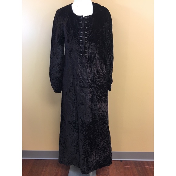 Vintage Dresses & Skirts - Vintage 60’s Evan-Picone Brown Burnt Velvet Dress